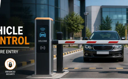 Automatic Boom Barrier for Secure Vehicle Access | RFID & ANPR Solutions | Synergy Access