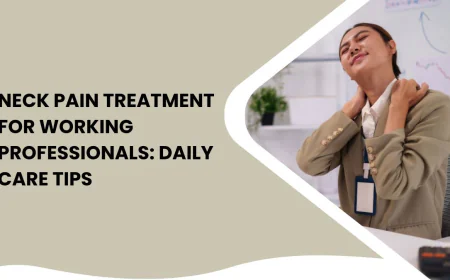 Neck Pain Treatment for Working Professionals: Daily Care Tips