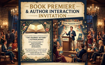 Book Premiere & Author Interaction Invitation