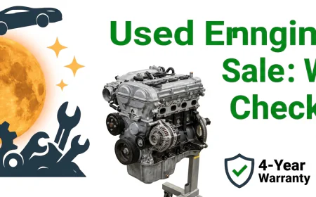 Used Engines for Sale: What to Check First