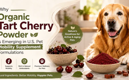 Why Organic Tart Cherry Powder Is Emerging in U.S. Pet Mobility Supplement Formulations