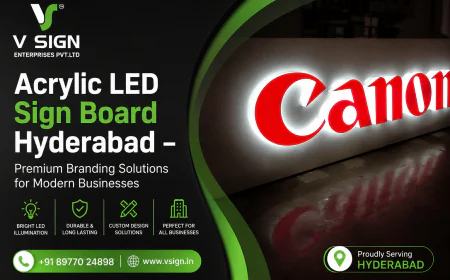 Acrylic LED Sign Board Hyderabad – Premium Branding Solutions for Modern Businesses