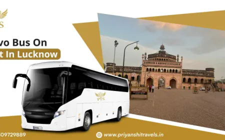 Volvo Bus on Rent in Lucknow for Corporate Retreat Travel