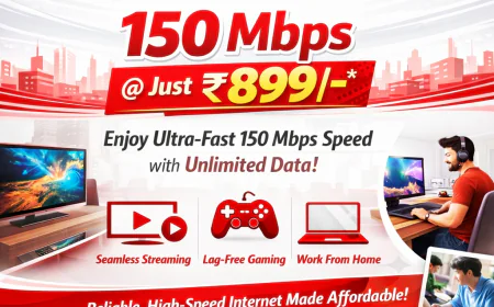 Best Internet Connection in Bangalore – Fast, Reliable & Unlimited Connectivity