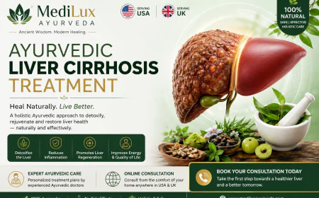 Best Ayurvedic Liver Cirrhosis Treatment in USA & UK | Natural Healing with MediLux Ayurveda