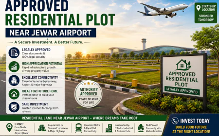 Approved Residential Plot Near Jewar Airport: A Smart Investment for Future Growth