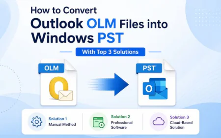 How to Convert Outlook OLM Files into Windows PST - With Top 3 Solutions