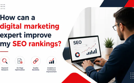 How can a digital marketing expert improve my SEO rankings?
