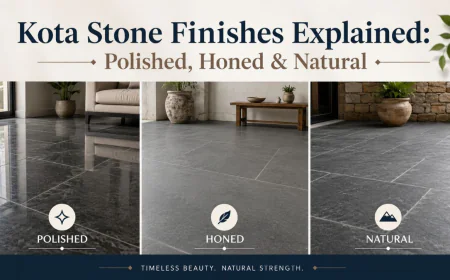 Kota Stone Finishes Explained: Polished, Honed & Natural