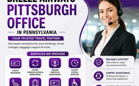 Breeze Airways Pittsburgh Office in Pennsylvania +1-888-738-0817