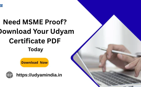 Need MSME Proof? Download Your Udyam Certificate PDF Today