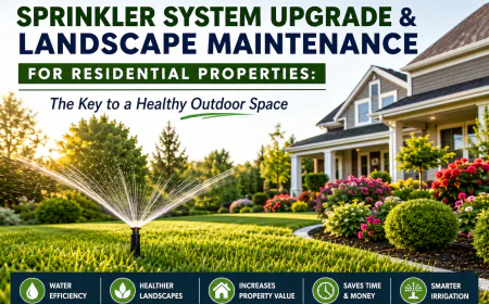 Sprinkler System Upgrade & Landscape Maintenance for Residential Properties: The Key to a Healthy Outdoor Space