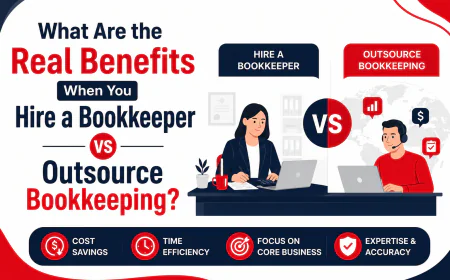 What Are the Real Benefits When You Hire a Bookkeeper vs Outsource Bookkeeping?