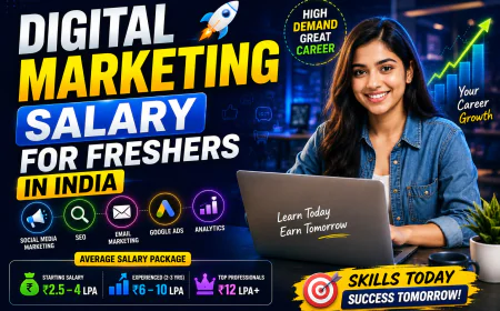Digital Marketing Salary for Freshers in India