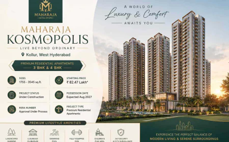 Top Amenities Offered at Maharaja Kosmopolis Kollur Hyderabad