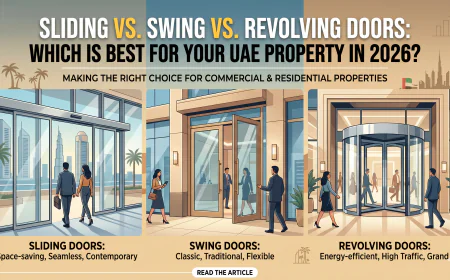 Sliding vs. Swing vs. Revolving Doors: Which Is Best for Your UAE Property in 2026?