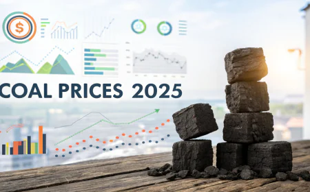 Coal Prices Index Analysis with Quarterly Trend and Forecast Prices Chart