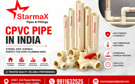 Best CPVC Pipe in India | Starmax Premium Plumbing & Water Supply Solutions