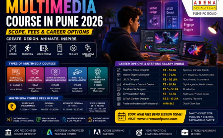 Multimedia Course in Pune 2026: Scope, Fees & Career Options