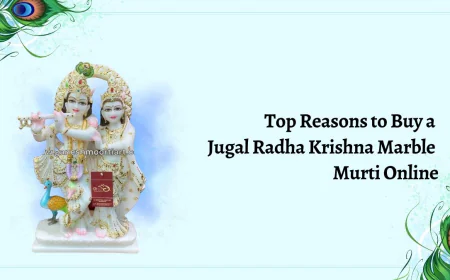 Top Reasons to Buy a Jugal Radha Krishna Marble Murti Online