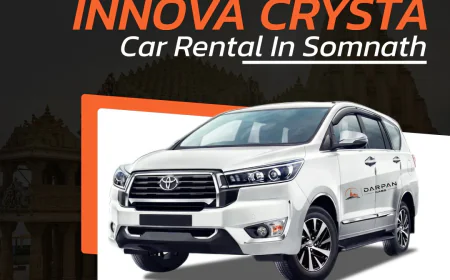 Explore Somnath Comfortably with Innova Crysta on Rent