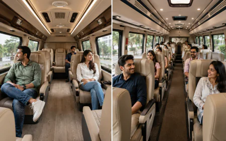 Tempo Traveller Seating Options Explained for Ahmedabad Travelers