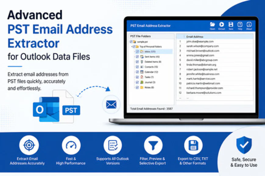 PST Email Address Extractor Software for Fast & Accurate Results