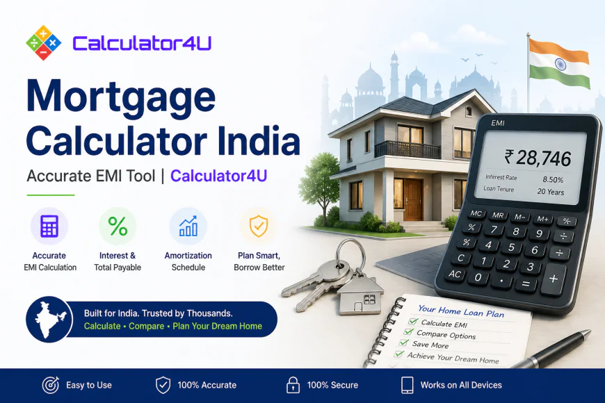 Mortgage Calculator India – Accurate EMI Tool | Calculator4U