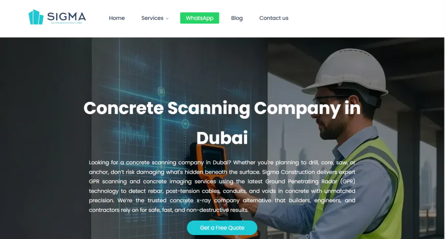 Built on Accuracy: How Sigma Redefines Concrete Scanning in Dubai