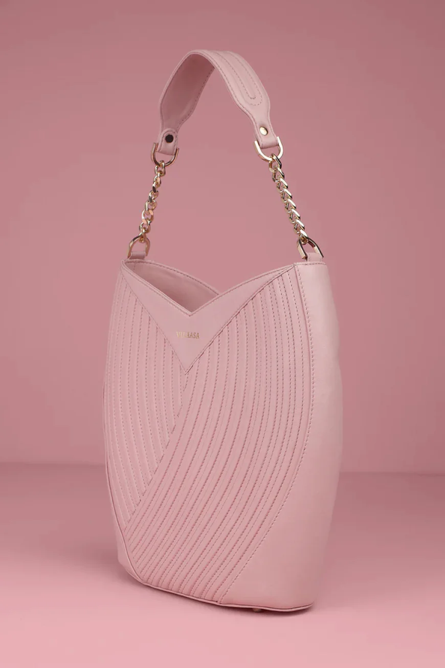 Tulip Tote Bags for Women: A Perfect Blend of Pink Charm & Brown Leather Luxury