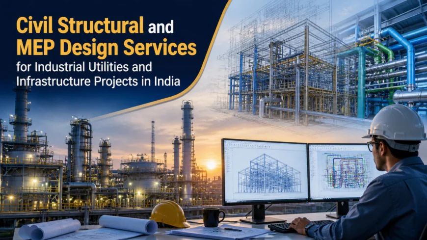 Civil Structural and MEP Design Services for Industrial Utilities and Infrastructure Projects in India