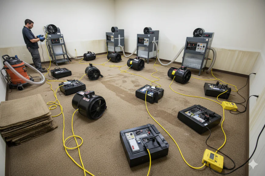 Best Equipment Used for Flood-Damaged Carpet Drying and Restoration