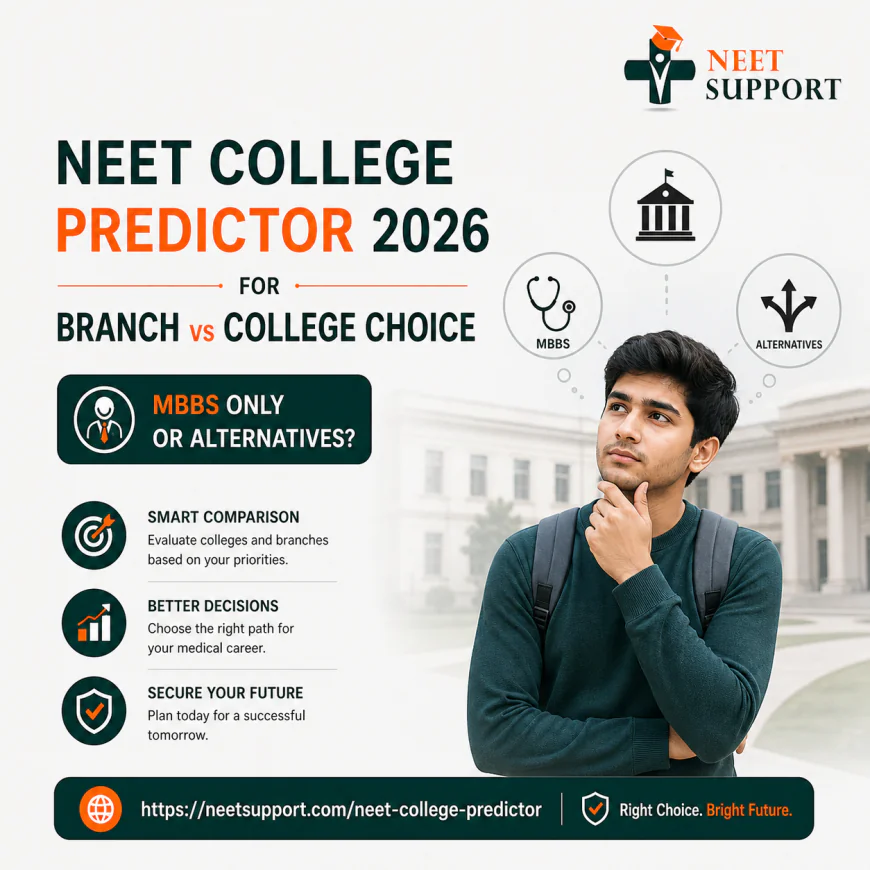 NEET College Predictor 2026 for Branch vs College Choice: MBBS Only or Alternatives?
