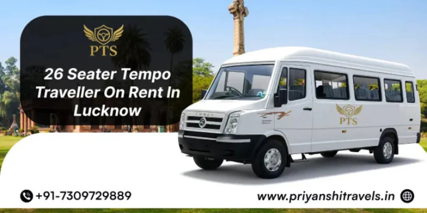 26 Seater Tempo Traveller on Rent in Lucknow Book Now