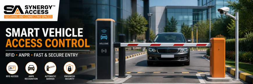 Automatic Boom Barrier for Secure Vehicle Access | RFID & ANPR Solutions | Synergy Access