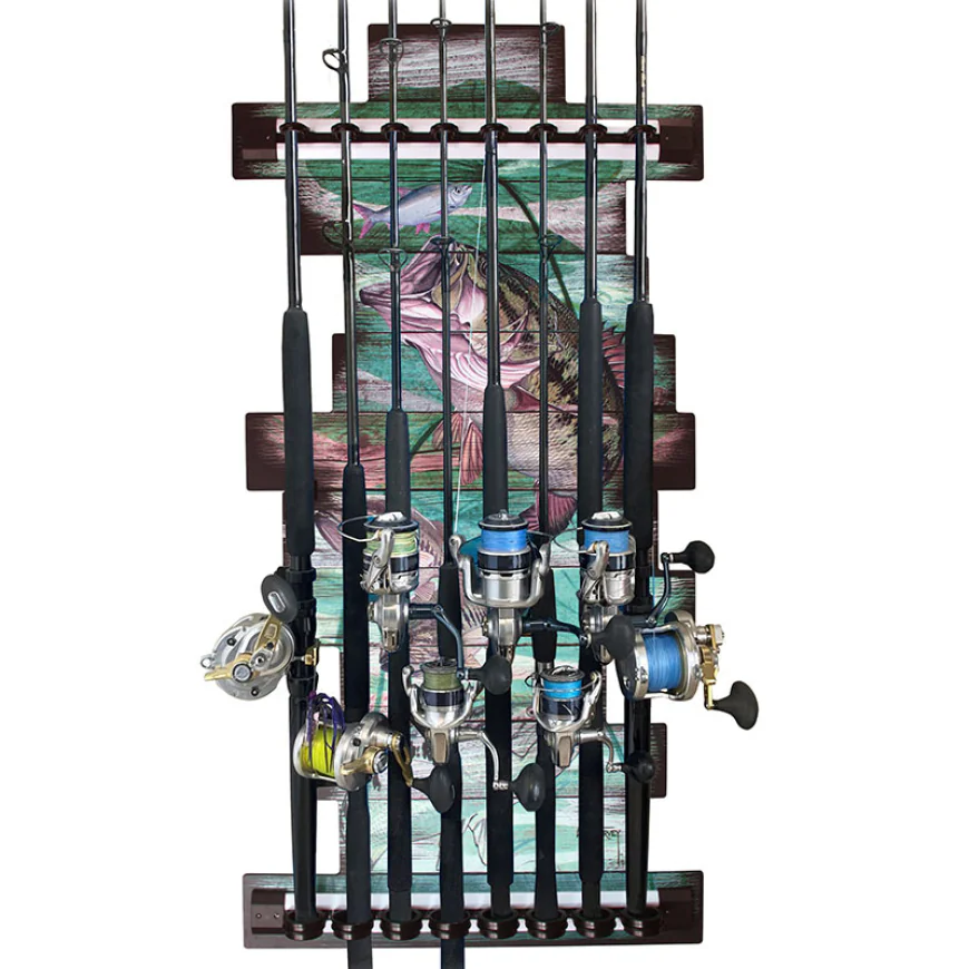 Merging Marine Artistry with Elite Organization: The Guy Harvey 8-Rod Wall Rack