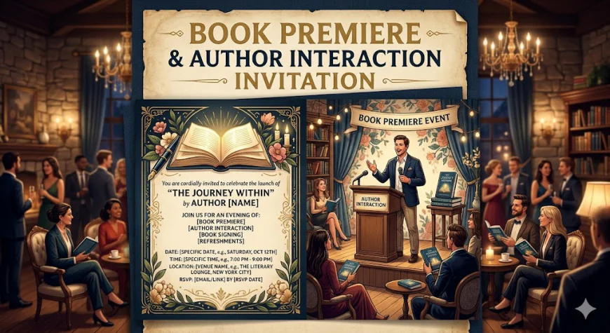 Book Premiere & Author Interaction Invitation