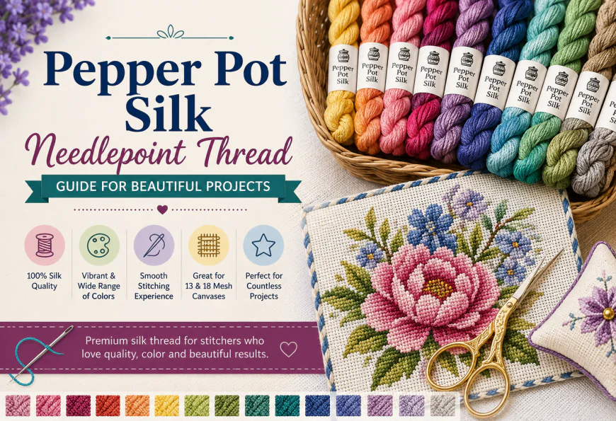 Pepper Pot Silk Needlepoint Thread Guide for Beautiful Projects