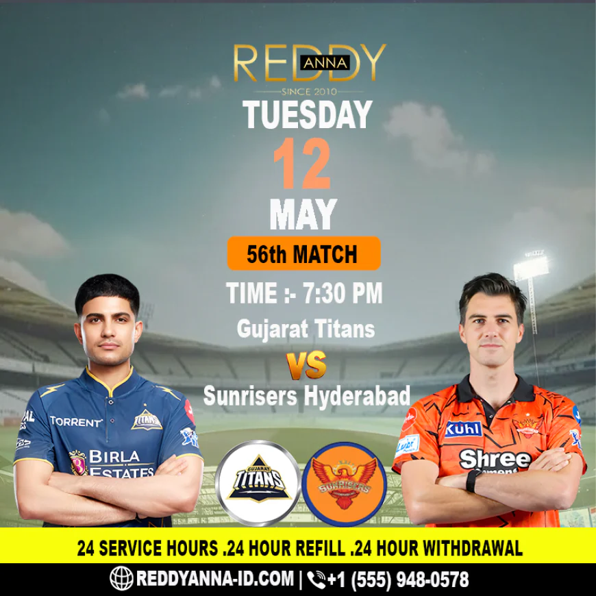 GT vs SRH, Match 56, IPL 2026 - Reddy Anna Book