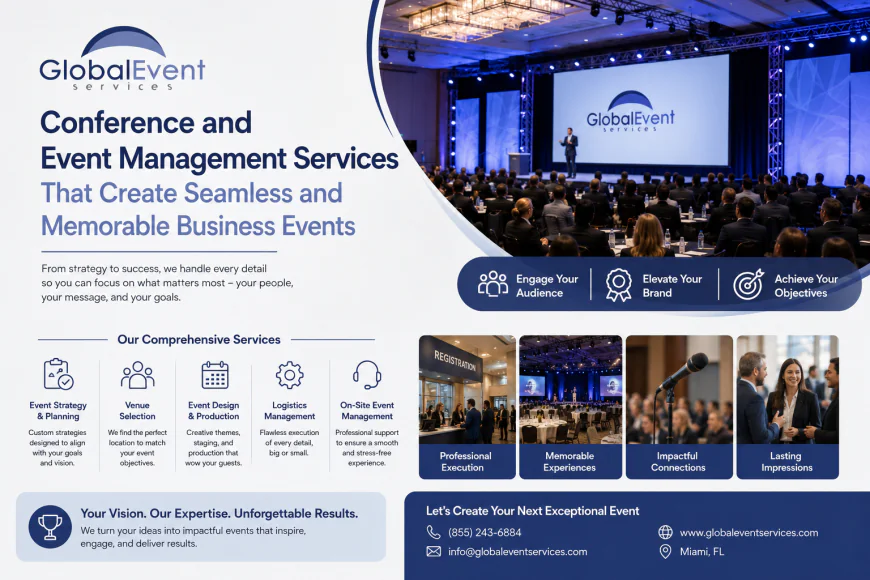 Conference and Event Management Services That Create Seamless and Memorable Business Events