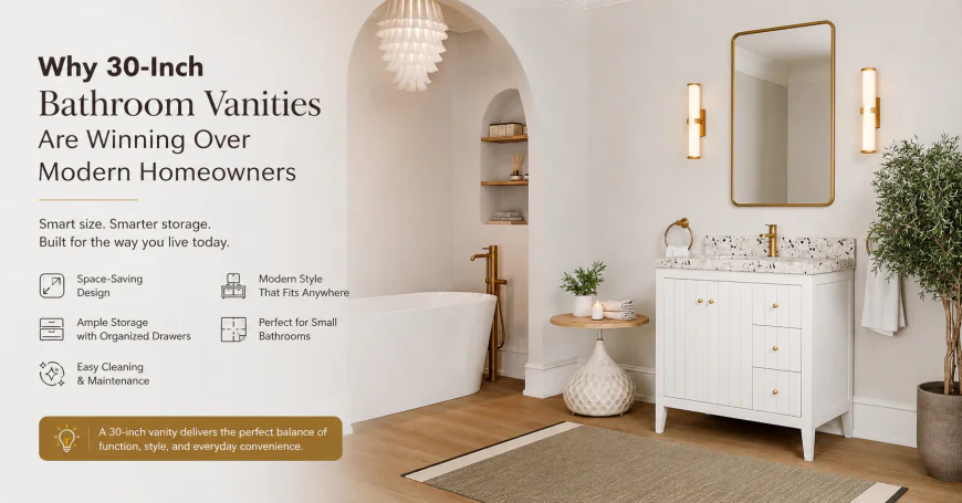 Why 30-Inch Bathroom Vanities Are Winning Over Modern Homeowners