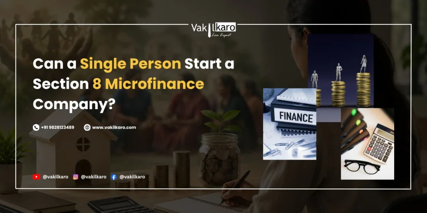 Can a Single Person Start a Section 8 Microfinance Company?