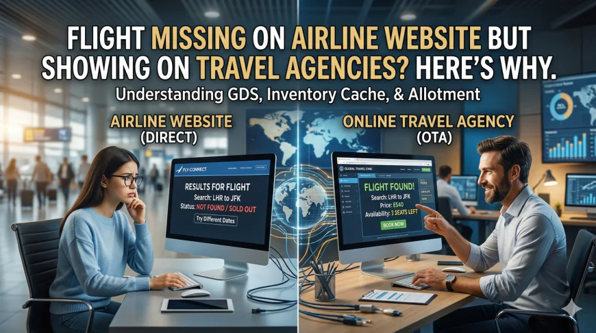 Flight Missing on Airline Website but Showing on Travel Agencies? Here’s Why.