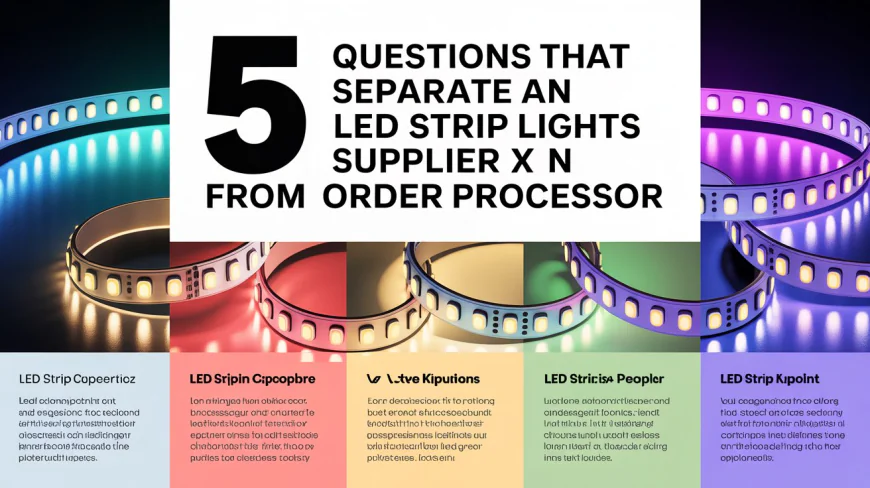 5 Questions That Separate an Expert LED Strip Lights Supplier From an Order Processor