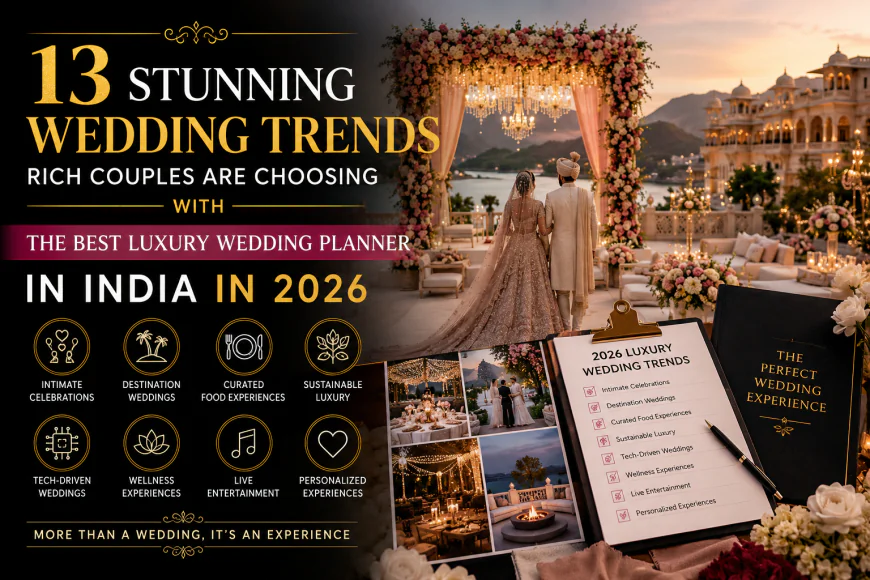 13 Stunning Wedding Trends Rich Couples Are Choosing With the Best Luxury Wedding Planner in India in 2026!