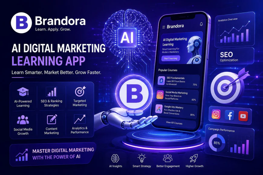 Brandora – The Smart AI Digital Marketing Learning App for Modern Marketers