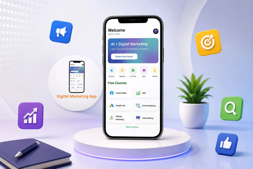 AI Digital Marketing Learning App That Makes Learning Marketing Easy and Smart