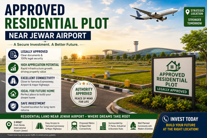 Approved Residential Plot Near Jewar Airport: A Smart Investment for Future Growth