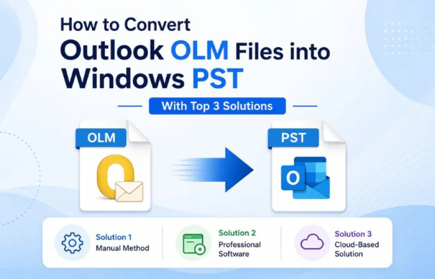 How to Convert Outlook OLM Files into Windows PST - With Top 3 Solutions