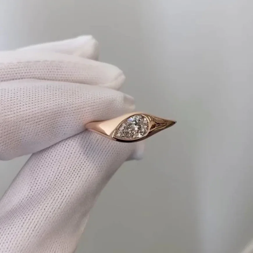 The Sophisticated Appeal of Lab Grown Pear Diamond Rings
